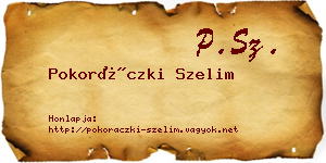 Pokoráczki Szelim névjegykártya